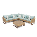 RST Brands - Mili™ 6 Piece Sunbrella® Outdoor Sectional & Table | OP-PESS6-MIL
