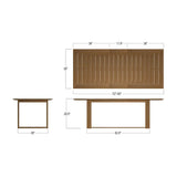 Westminster Teak - Horizon Teak Table Adjusts to 72 or 90 Inches - 15900