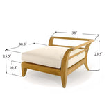 Westminster Teak - Aman Dais Corner Sectional Sunbrella Cushions Included - 16765DP