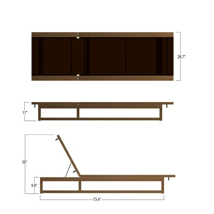 Westminster Teak - Maya Teak Sling Lounger - Tobacco Color - 16771FRMRF