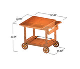 Westminster Teak - Alicante Teak Trolley Cart Lifetime Warranty - 17105