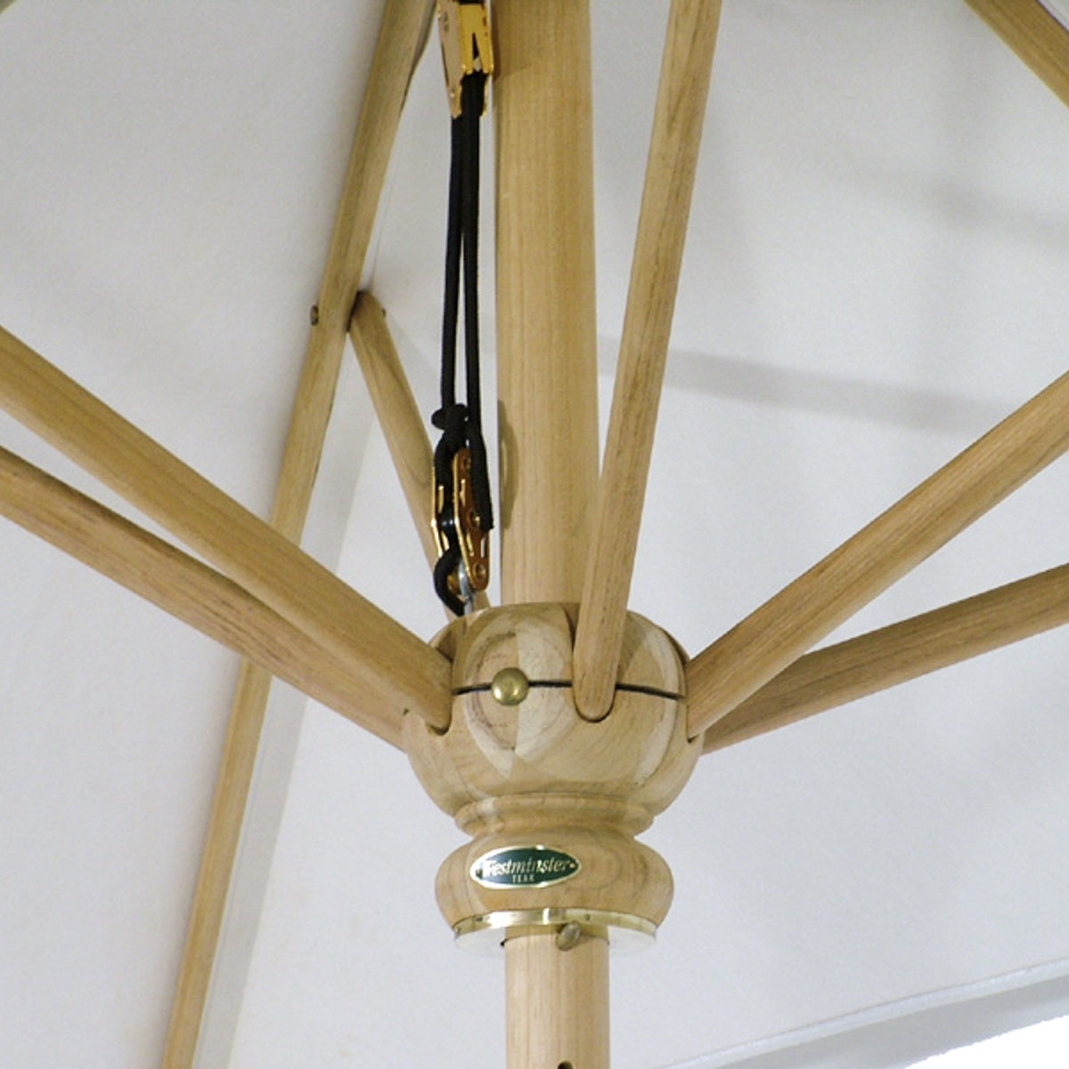 Westminster Teak - 6.5 ft x 10 ft Grand Umbrella  Rectangular - All Teak Construction - 17640F
