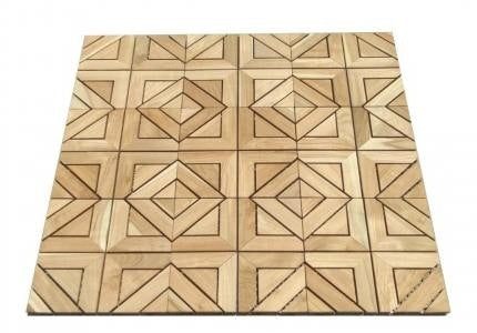 Westminster Teak - Diamond E Teak Floor Tiles Single Carton, 9 Tiles - 18044