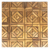 Westminster Teak - Diamond E Teak Floor Tiles Single Carton, 9 Tiles - 18044