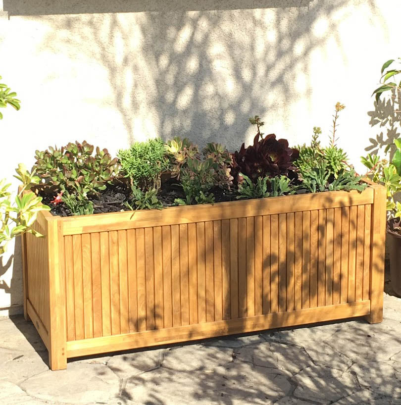 Westminster Teak 4ft Rectangular Planter 48 x 20 x 20 18130