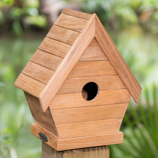 Westminster Teak - Teak Bird House Crafted to Last 100 Years - 19003