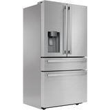 Sharp - 21.6 CF Counter-Depth 4-Door French Door, Dispenser - SJG2254FS