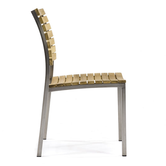 Westminster Teak - Vogue Side Chair Teak and 304 Stainless Steel Teak and 304 Stainless Steel- 21007
