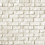 RTAC-B8-RL-RW 8 ft. Refreshment Bar Island (Appliance Sold Separately) in Reclaimed Brick Finish and White Color Palette