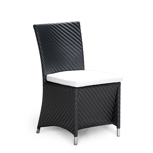Westminster Teak - Valencia Black Side Chair 21" W x 23" D x 36" H - 29002BKDP