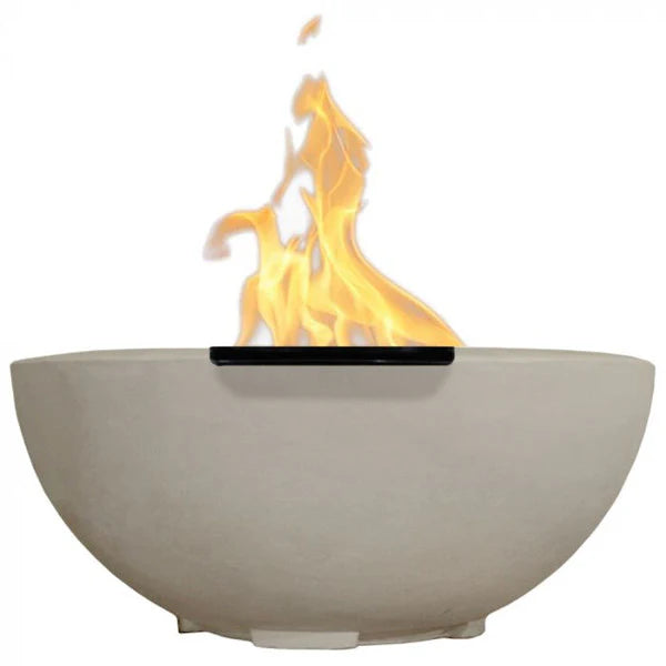 Prism Hardscapes - 29" Moderno 2 Round Concrete Gas Fire & Water Bowl NG/LP w/PH Igniter