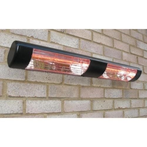 Commercial/Restaurant 240V Wall Mount Electric Patio Heater by SUNHEAT- 3000W- Black - WL-30B