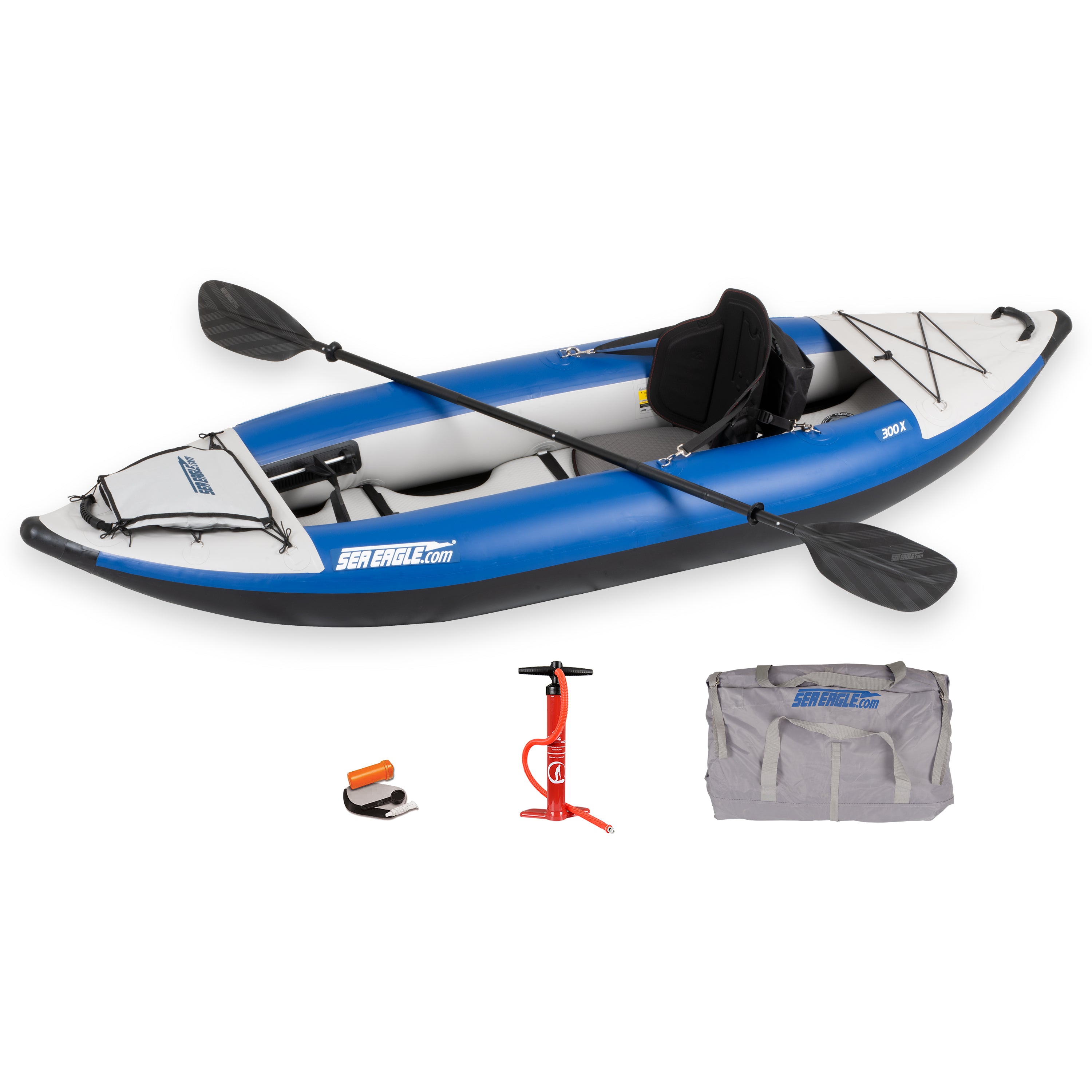 Sea Eagle - 300X 1 Pro Person 9'10" White/Blue Inflatable Explorer Kayak ( 300XK_P )