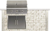 RTA Outdoor Living - 6 ft. Grill Island (Appliance Sold Separately) in Reclaimed Brick Finish with White Color Palette - RTAC-G6-RW