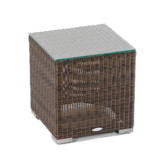 Westminster Teak - Malaga Wicker Side Table - Glass Top Included - 31007DP