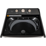 Midea - 4.1 CF Top Load Washer, Agitator, Stainless Tub - MLTW41A1BMG