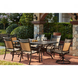 Darlee - Mountain View 7-Piece Patio Dining Set with 42 x 72'' Rectangular Dining Table  - 201610-7PC-30RE