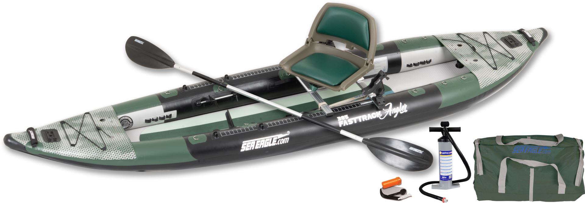 Sea Eagle - 385FTA Swivel Seat 12'6" Green FastTrack  Fishing Rig Angler Series Fishing Inflatable Kayak ( 385FTAK_FR )