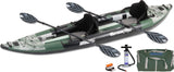 Sea Eagle - 385FTA Pro 3 Person 12'6" Green FastTrack Angler Inflatable Angler Fishing Boat Package ( 385FTAK_P )