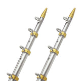 TACO 18' Telescopic Outrigger Poles HD 1-1/2" - Silver/Gold [OT-0551VEL186]