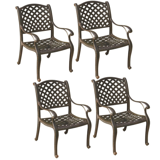 Darlee - Nassau Patio Dining Chair with Cushion (Set of 4) - DL13-1-4