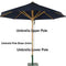 Westminster Teak - 17540F Replacement Teak Umbrella Upper Pole - 40007