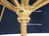 Westminster Teak - 17542F Replacement Teak Umbrella Pin and Chain - 40019