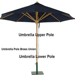 Westminster Teak - Replacement Teak Umbrella Upper Pole - 40020