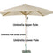 Westminster Teak - 17640F Replacement Teak Umbrella Upper Pole - 40029