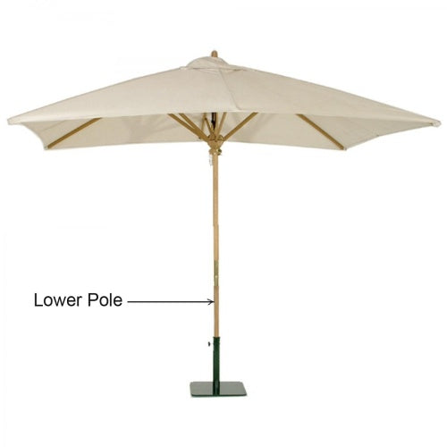 Westminster Teak - 17640F Replacement Teak Umbrella Lower Pole - 40030