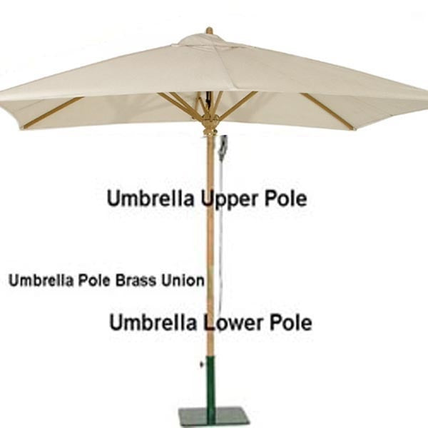 Westminster Teak - 17640F Replacement Umbrella Pole Brass Union - 40031