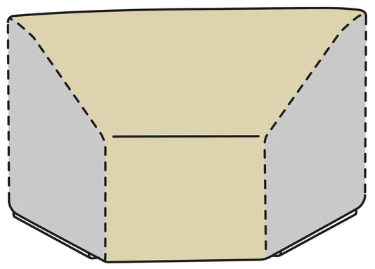Shield - Modular Cover Round Corner - 50"Wx40"Dx32"H - Mercury - COV-M406C