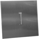 Firegear - Square, 22.25", Stainless Steel Burner Cover with Brushed Finish - LID-20S