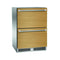 Perlick - 24" Signature Series Marine Grade Refrigerator Drawers, fully integrated panel-ready, with lock - HP24RM-4