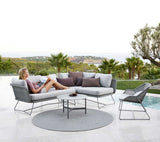 Cane-line - Horizon lounge (2) - HORIZON 2 LIGHT GREY/BLACK