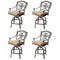 Darlee - Ten Star Patio Counter Height Swivel Bar Stool with Cushion (Set of 4) - DL503-7CH-4