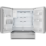 Sharp - 21.6 CF Counter-Depth 4-Door French Door, Dispenser - SJG2254FS