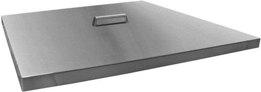 Firegear - 28 1/4" x 5/8" H Square Stainless Lid with Handle - LID-26S
