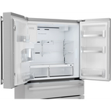 Sharp - 21.6 CF Counter-Depth 4-Door French Door, Dispenser - SJG2254FS