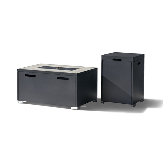 RST Brands - Sego Lily™ 32x20 Fire Table - Black | SL-FT-5-BLK