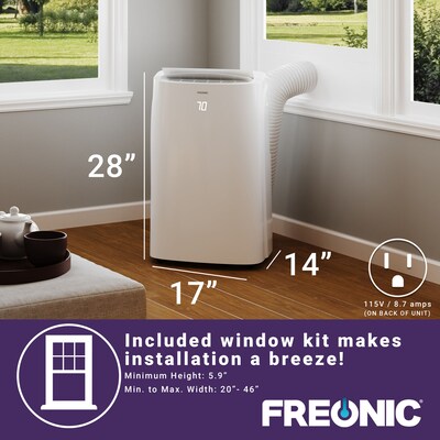FREONIC - 10,000 BTU POrtable Air Conditioner (7,000btu), R32 | FHCP072AKR
