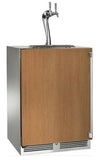 Perlick - 24" Signature Series Indoor Adara Beer Dispenser - Dual Tap with fully integrated panel-ready solid door,  , with lock - HP24TS-2A