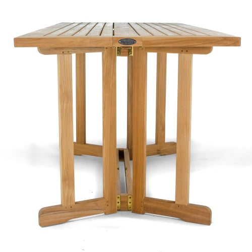 Westminster Teak - Nevis Picnic Table Dining Set Rectangular 60" Folding Table - 70061