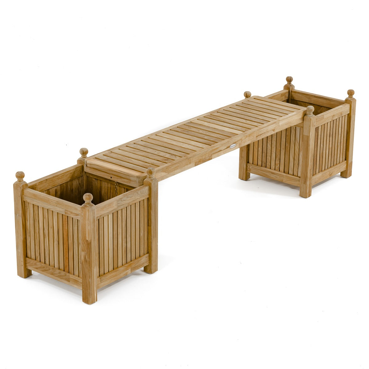 Westminster Teak - Double Planter Bench Set 3 PLANTERS & 2 SEAT PANELS - 70071