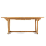 Westminster Teak - 9 Piece Montserrat Reclining Teak Dining Set Oval 103" Extendable Table - 70163