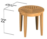 Westminster Teak - Laguna 3 piece Teak Lounge Chair and Side Table Set - 70269