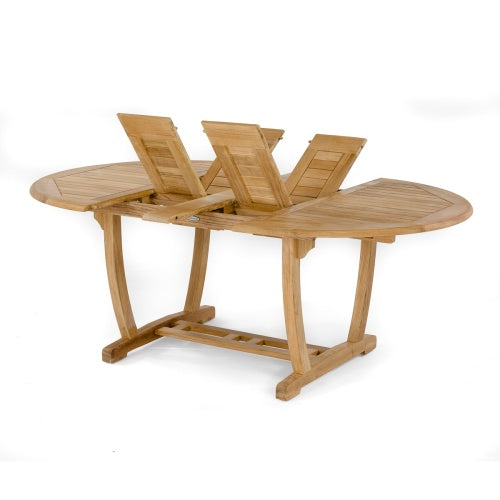 Westminster Teak - Martinique 5 Piece Dining Set Oval 74.5" Extendable Table - 70305