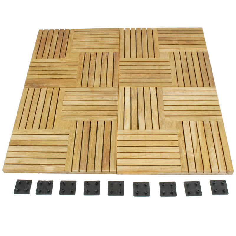 Westminster Teak - 20 Cartons Parquet Tiles  (19" x 19" per tile) Covers 205 Square Feet - 70402