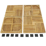 Westminster Teak - 5-Pack Parquet Deck Tiles 18" x 18" Covers 44 Square Feet - 70405