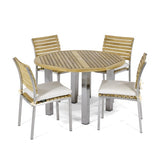 Westminster Teak - Vogue Dining Set for 4 Round 48" Dia Table - 70438